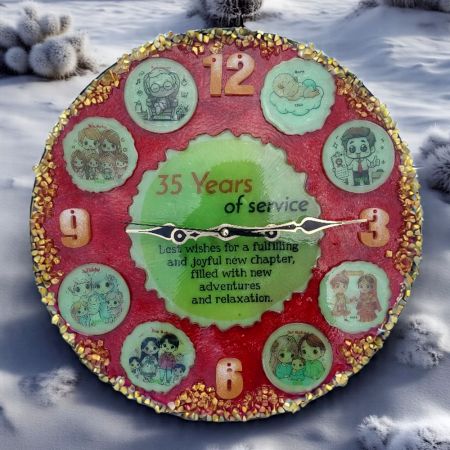 Handcrafted Retirement Special Custom Wall Clock